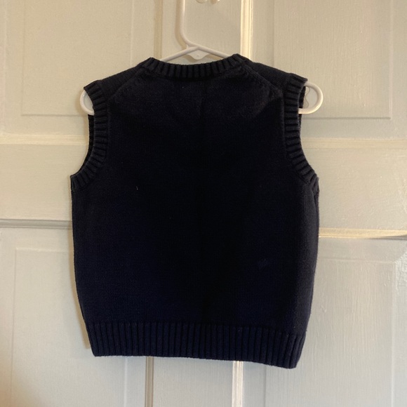 Navy Polo sweater vest (4) - Picture 2 of 3